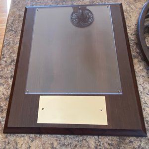 Vintage 8x10 Photo Plaque